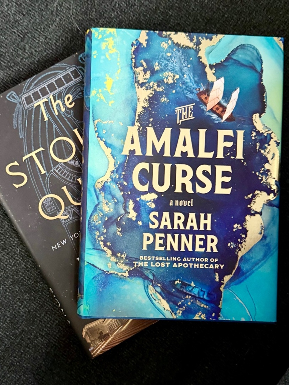Historical Fiction Hardcover Bundle — Amalfi Curse & Stolen Queen | Gold Foil